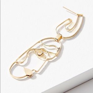 SINGLE Anthropologie Face Earring